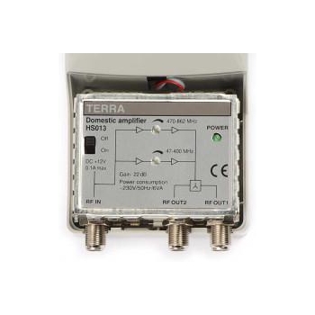 Wzmacniacz HS-013 (12V) Terra VHF/UHF 1we/2wy