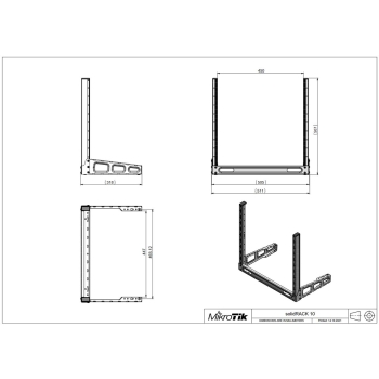 MIKROTIK SR-10U STOJAK RACK 19 Cali 10U