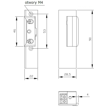 ZACZEP ELEKTRA R3 Z BLOK. LEWY