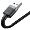 KABEL USB-A -> Lightning / iPhone Baseus Cafule CALKLF-AG1 50cm Apple 2.4A CZARNO-SZARY W OPLOCIE