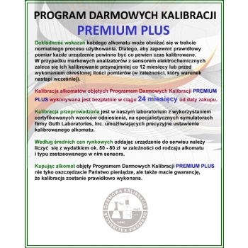 Alkomat BACscan F-40, Kalibracja 24mc - 10 lat gwarancji.