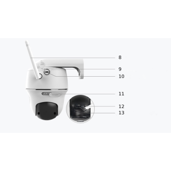 Kamera IP Reolink argus pt czarna akumulatorowa bezprzewodowa 4MP WiFi