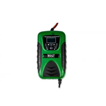 PROSTOWNIK AKUMULATOROWY VOLT POLSKA Z LCD 12V 8A COMPACT GREEN