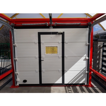 Brama garażowa segmentowa Jarmex z napędem DEA (Wymiar: 2150x3000mm)