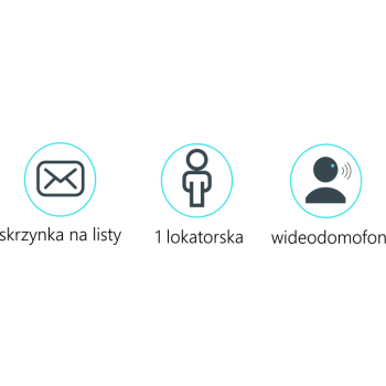 Skrzynka na listy Vidos DUO S1201A-SKM z wbudowanym wideodomofonem