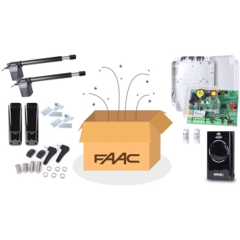Zestaw Alfa - FAAC 414 do 8m bram dwuskrzydłowych