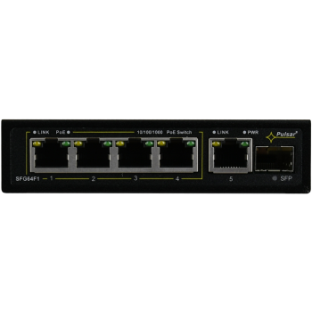 Switch 6-portowy PULSAR SFG64F1 do 4 kamer IP