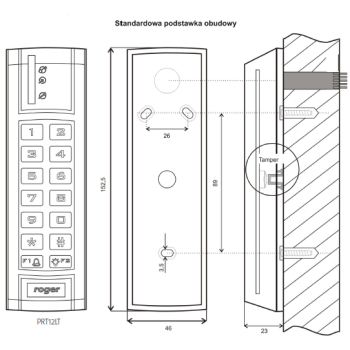 CZYTNIK ZBLIŻENIOWY ROGER PRT12LT-G