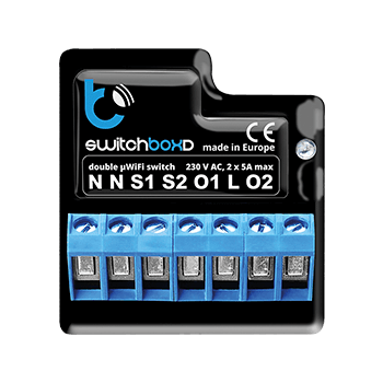 BLEBOX switchboxD - PODWÓJNY WYŁACZNIK 230V