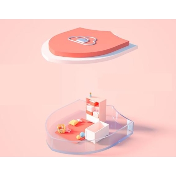 KAMERA BEZPRZEWODOWA EZVIZ BM1 (RÓŻOWA)