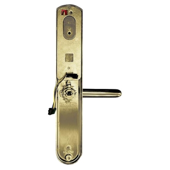 KLAMKA EURA ELH-20B9/BRASS Z CZYT. KART RFID MOSIĄDZ