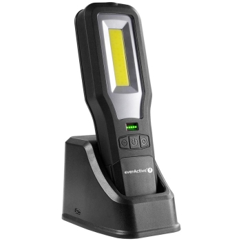 Latarka warsztatowa inspekcyjna COB LED everActive WL-600R 10W 550 lumenów IP54 z magnesem powerbank