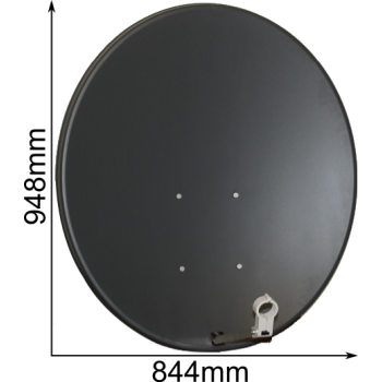 CZASZA ANTENA 90 CM STANDARD GRAFITOWA (COR-900SAE-C) - satelitarna