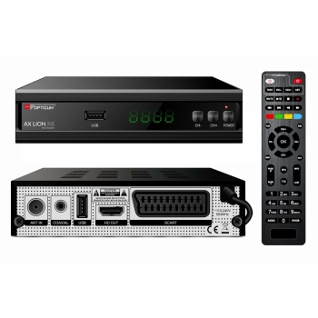 TUNER DVB-T2 OPTICUM AX LION NS H.265 10bit