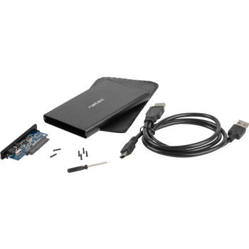 Zewnętrzna obudowa dysku Natec Rhino SATA 2.5cala USB 2.0 Slim (Czarny)