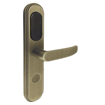 KLAMKA EURA ELH-20B9/BRASS Z CZYT. KART RFID MOSIĄDZ