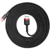 KABEL USB-A -> USB-C Baseus Cafule CATKLF-U91 300cm 2A QC 3.0 CZARNO-CZERWONY W OPLOCIE