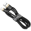 KABEL USB-A -> Lightning / iPhone Baseus Cafule CALKLF-BV1 100cm Apple 2.4A CZARNO-ZŁOTY W OPLOCIE