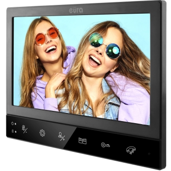 WIDEODOMOFN EURA VDP-80C5 2-rodzinny, czarny