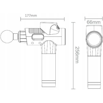 Pistolet do masażu MITON MT-02 bezprzewodowy