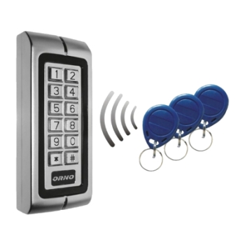 ZAMEK SZYFROWY ORNO OR-ZS-804 Z CZYTNIKIEM KART I BRELOKÓW IP68
