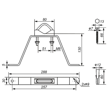 OBEJMA MUROWA OMM-50L13