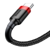 KABEL USB-A -> USB-C Baseus Cafule CATKLF-A91 50cm 3A QC 3.0 CZARNO-CZERWONY W OPLOCIE