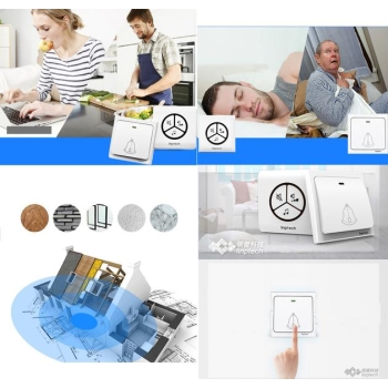 BEZBATERYJNY DZWONEK BEZPRZEWODOWY LINBELL G1