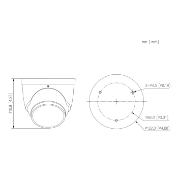 KAMERA IP TIOC 2.0 DAHUA IPC-HDW3549H-AS-PV-0280B-S4-BLACK