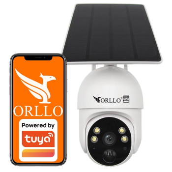 Kamera IP bezprzewodowa 4G LTE obrotowa z panelem solarnym Orllo TZ1 PRO