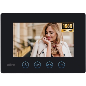 WIDEODOMOFON EURA VDP-90A3 DELTA + czarny monitor TUYA