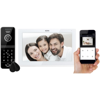 WIDEODOMOFON EURA VDP-97C5 biały lcd 7