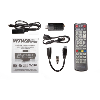 Tuner DVB-T/T2 WIWA H.265 MINI LED