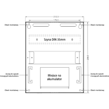 KONTROLER DOSTĘPU ROGER W OBU. Z ZAS. PR402DR-SET