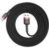 KABEL USB-A -> USB-C Baseus Cafule CATKLF-C91 200cm 2A QC 3.0 CZARNO-CZERWONY W OPLOCIE
