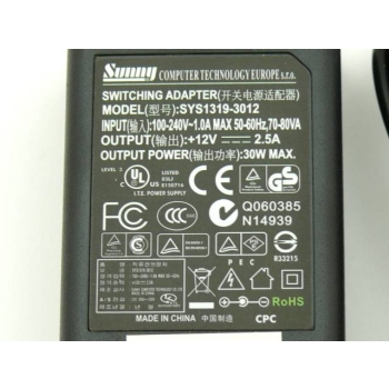 ZASILACZ SUNNY 12V 2,5A 3 LATA GW.