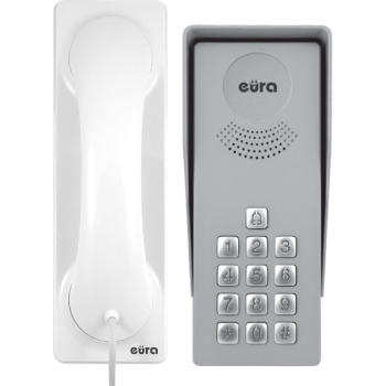 DOMOFON ''EURA'' ADP-36A3 ''INGRESSO BIANCO'' - 1-rodzinny, kaseta zewnętrzna z szyfratorem