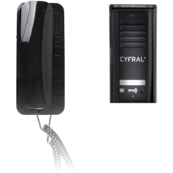 DOMOFON CYFRAL COSMO 1-LOKATORSKI KASETA CZARNA UNIFON CZARNY