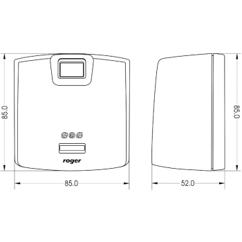 CZYTNIK LINII PAPILARNYCH ROGER RFT1000