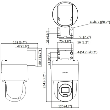 Kamera IP Hilook by Hikvision obrotowa PTZ 4MP PTZ-N4MP