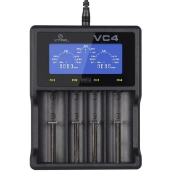 Ładowarka do akumulatorów cylindrycznych Li-ion / Ni-MH AA / AAA / 18650 Xtar VC4