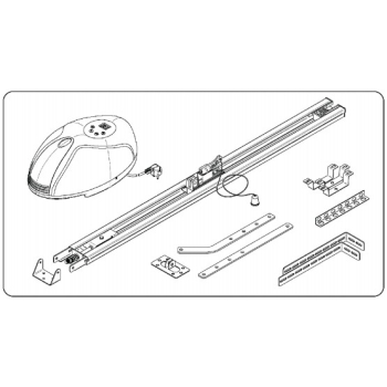 Brama garażowa segmentowa Jarmex z napędem DEA (Wymiar: 2260x2500mm)