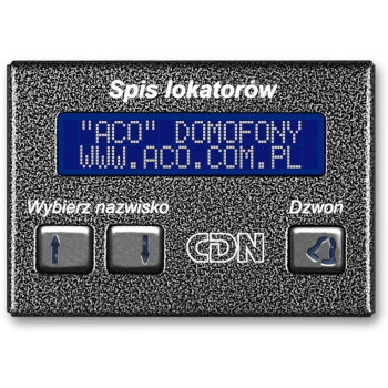 ACO CDN-230E BR Elektroniczny spis lokatorów brąz