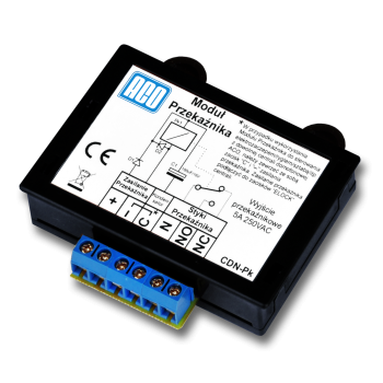 ACO CDN-PK Uniwersalny modu przekaźnika, podłączenie zwory.