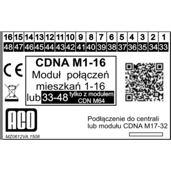 ACO CDNA M1-16 Moduł dzwonienia do centrali CDNA