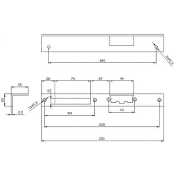 SZYLD ELEKTRA KĄTOWY DŁUGI PRAWY MAL.