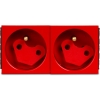 Gniazdo 2M elektryczne podwójne + blokada