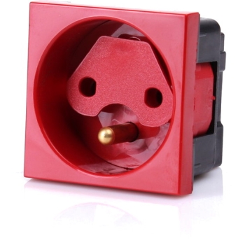 Gniazdo 1M elektryczne pojedyncze + blokada