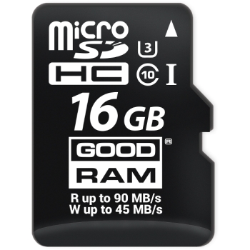 KARTA PAMIĘCI MICRO SD GOODRAM UHS1 CL10 U3 16GB + ADAPTER