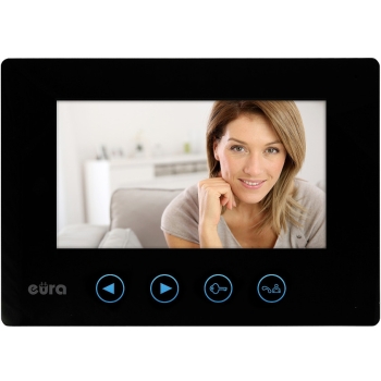 MONITOR "EURA" VDA-06A3 CZARNY kolor 7'' pamięć wewnętrzna